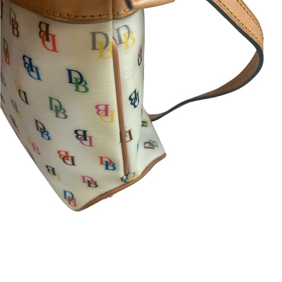 Dooney & Bourke Vintage rainbow zip pattern handbag / crossbody - Picture 5 of 6